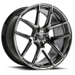 Ace Alloys Wheels AFF02 Black and Chrome