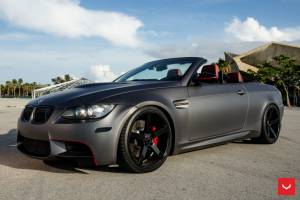 BMW M3 with Gloss Black Vossen CV3-R Wheels